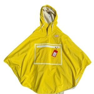 Hunter For Target Yellow Hooded Pullover Rain Poncho Size S NWT